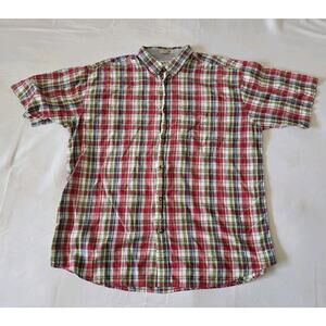 Orvis Classic Collection Plaid XXL 100% Cotton Outdoor Pocket Hike Camp EUC